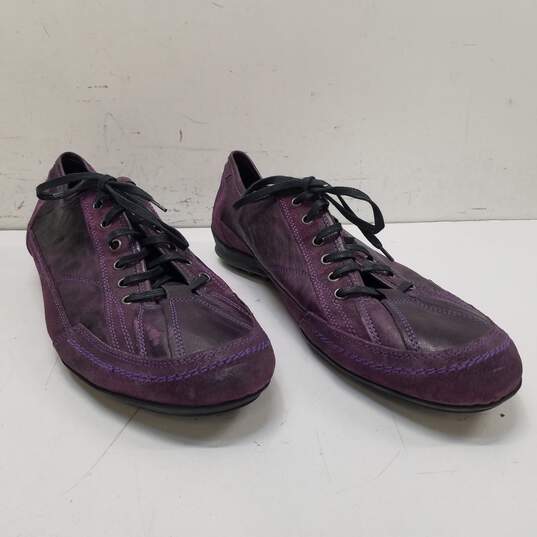 Bacco Bucci Cheechoo Purple Suede Lace Up Sneakers Men's Size 12 M image number 3