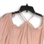 NWT 1. State Womens Pink Chiffon Off The Shoulder Balloon Sleeve Blouse Top Sz S image number 3