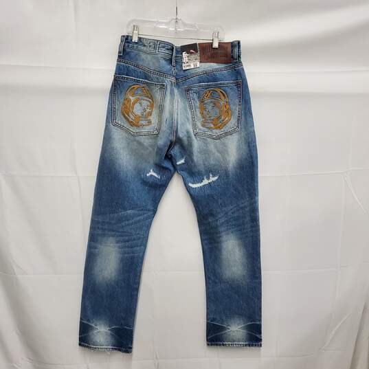 NWT Billionaire Boys Club MN's Hover Distressed 100% Cotton Blue Jeans 32 x 30 image number 2