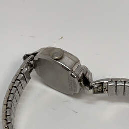 Designer Bulova Silver-Tone Stainless Steel Square Dial Analog Wristwatch alternative image