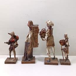 Bundle of 4 Mexican Folk Art Paper Mache Figurines alternative image
