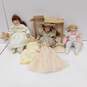Bundle of 4 Assorted Porcelain Dolls image number 1