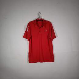 Mens Dri Fit Short Sleeve Collared Golf Polo Shirt Size Large
