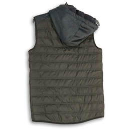 NWT Mens Black Hooded Drawstring Full-Zip Puffer Vest Size Small alternative image