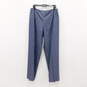 Women's Size 14W Blue Pinstripe Wool-blend Pants image number 1