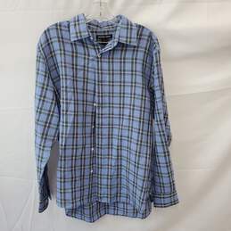 Michael Kors Plaid Long Sleeve Shirt Size L