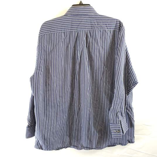 Michael Kors Men Blue Plaid Button Up Shirt XL image number 3