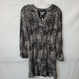 Joie Women's Black and White Viscose Dress Size XS Saks Fifth Avenue NWT