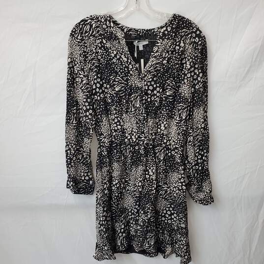 Joie Women's Black and White Viscose Dress Size XS Saks Fifth Avenue NWT image number 1