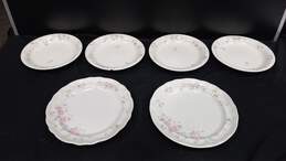 6pc Set of Pfaltzgraff Tea Rose Plates