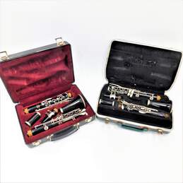 Bundy Brand B Flat Student Clarinets w/ Cases and Accessories (Set of 2)