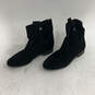 Womens Sarah Shortie Black Suede Pull On Low Top Ankle Dress Booties Size 8 image number 4