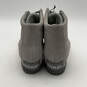 Womens Out 'N About NL4443-081 Gray White Suede Lace-Up Booties Size 10 image number 4