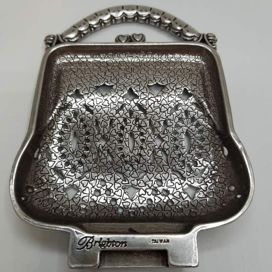 Brighton Silver Tone Hand Bag Purse Night Light Cover 145.5g image number 5