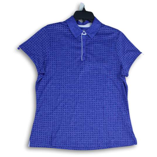Callaway Mens Blue Spread Collar Short Sleeve Polo Shirt Size X-Large image number 1