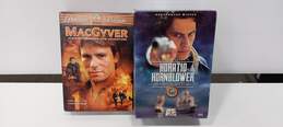 Pair of MacGyver and C. S. Forester Horatio Hornblower The Complete Adventures on DVD
