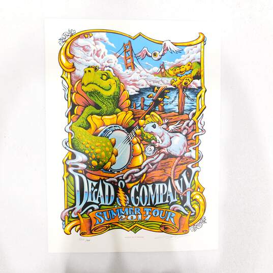 Dead And Company 2017 Summer Tour Poster Limited Edition Signed Numbered 5210/7075 image number 1