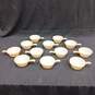 12pc Bundle of Vintage Fire King Peach Luster Beehive Grab it Chili Soup Bowls image number 1