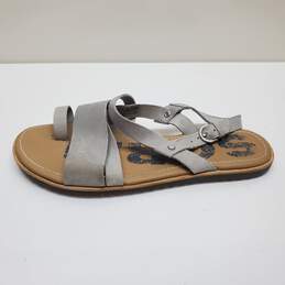 SOREL Womens Ella Sandal Gray Crisscross Ankle Strap Sandals Size 8 alternative image