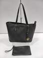 Michael Kors Black Tote Purse with Coin Wallet image number 1