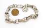 Brighton Designer Silver Tone Open Heart Charm On Bracelet 46.4g image number 4
