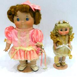 Vintage Goebel Dolly Dingle Dolls IOB Bette Ball Vinyl & Porcelain Musical