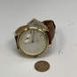 Designer Fossil NDW2D Gold-Tone Dial Stainless Steel Analog Wristwatch image number 2