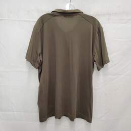 Arc'Teryx MN's Olive Green Snap Button Polo Shirt Size XL alternative image