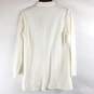 Chico's Women White Embroidered Cardigan Sz 0 image number 2