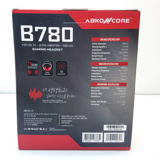 Abko AV Core B780 Gaming Headset image number 2