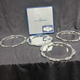 4pc Set of Wallace Silversmiths Grande Baroque Silverplated Charger Plates