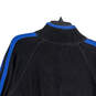 Mens Black 1/4 Zip Long Sleeve Mock Neck Pullover Sweater Size Large image number 4