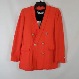 Zara Women's Orange Blazer SZ S NWT