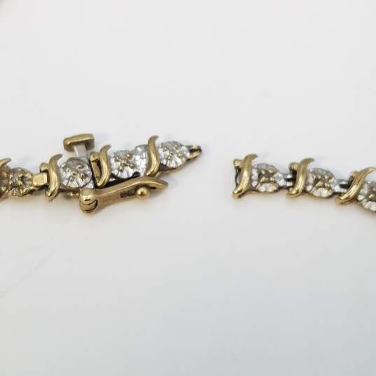 10K Gold Diamond Bracelet Bundle For Repair Damage 9.1g image number 3
