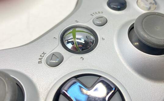 Microsoft Xbox 360 controller - silver >Hard Modded< image number 3