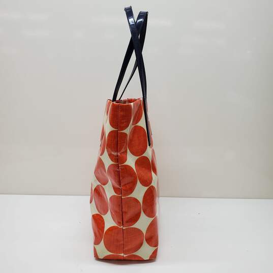 Kate Spade Daycation Bon Shopper Crosshatch Dots Tote Bag Coated Nylon 12x13x5" image number 4