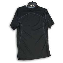 Nike Mens Black Pro Combat Mock Neck Short Sleeve Pullover T-Shirt Size Medium alternative image