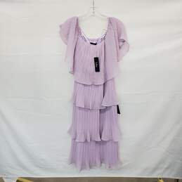 Lulus Lavender Purple Tiered Pleated Midi Dress WM Size M NWT