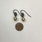 Designer Silpada 925 ALE Sterling Silver Pearl Fish Hook Dangle Earrings image number 3