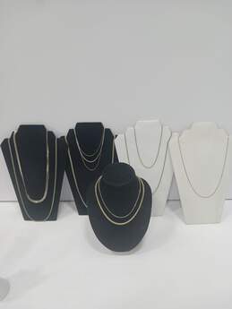 10 Pieces Of Silver-Tone Costume Jewelry