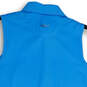 NWT Womens Blue Sleeveless Spread Collar Fishing T-Shirt Size Small image number 4