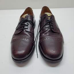 Gucci Mens' Brown Leather Derby Dress Shoes Size 11 AUTHENTICATED