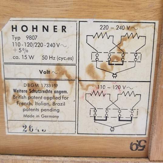 Hohner Vintage Electric Organ image number 14