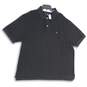NWT Tommy Hilfiger Mens Black Spread Collar Short Sleeve Polo Shirt Size 4XL image number 1