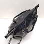 GUESS Black PVC Croc Embossed X-Large Zip Weekend Travel Shoulder Tote Bag image number 3