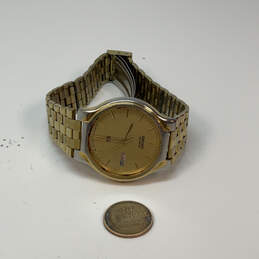 Designer Seiko SQ 5Y23-7159 Gold-Tone Stainless Steel Day/Date Wristwatch alternative image