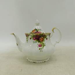 Vintage 1962 Royal Albert Old Country Roses Bone China Tea Pot mi England alternative image