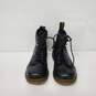 Dr. Martens 1460 Youth 8 Eye Lace Up & Zipper Black Leather Boots Size 10C image number 1