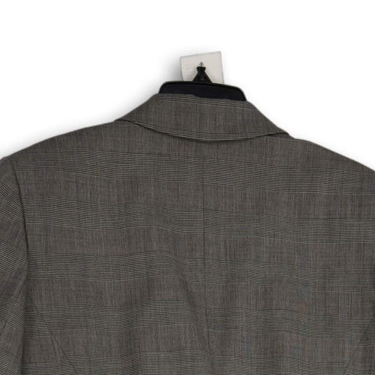 NWT Womens Gray Long Sleeve Notch Lapel Welt Pocket Two Button Blazer Sz 18 image number 4