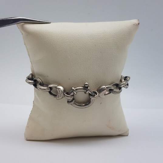 Milor Sterling Silver Rolo Chain 7 1/2 Inch Bracelet 23.1g image number 4
